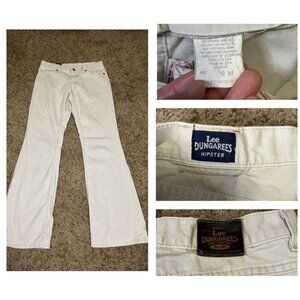 LEE DUNGAREES Vintage Hipster Low Rise Flared Jean Pants 30x31 Y2k 90’s Western